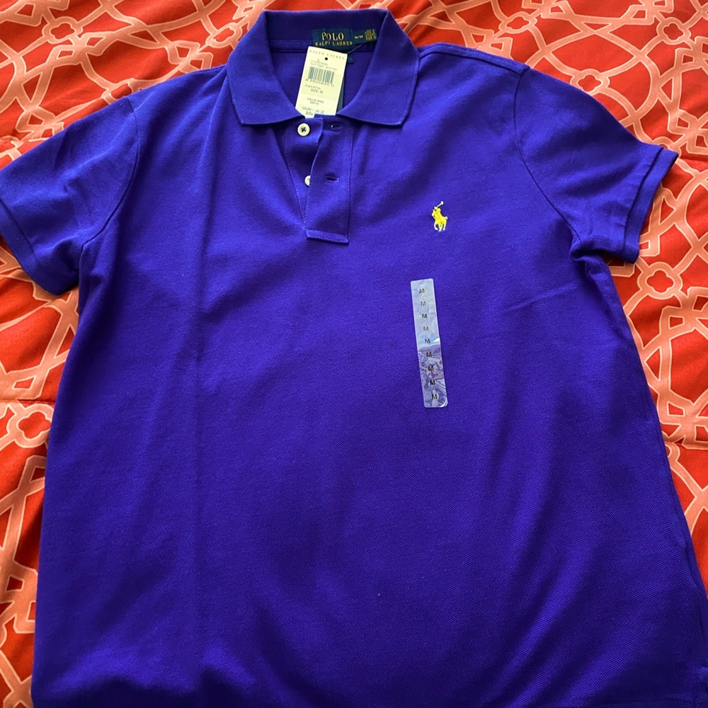 Purple Polo Shirt.